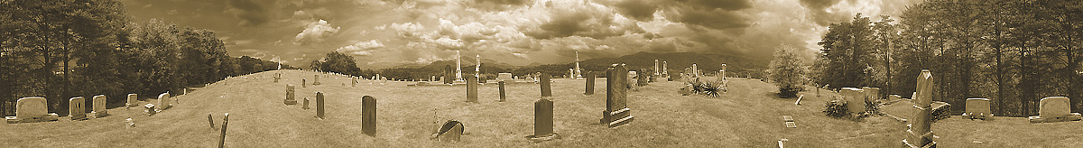 Cold Mountain | Old Bethel Church Cemetery | The Blue Ridge Mountains of North Carolina | The Blue Ridge Parkway | James O. Phelps | 360 Degree Panoramic Photograph