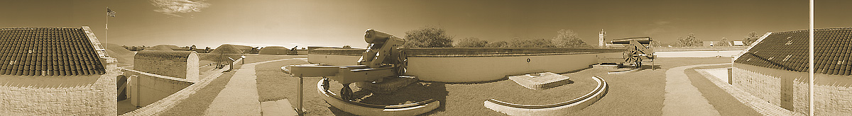 Fort Moultrie | West Parapet | Charleston South Carolina | James O. Phelps | 360 Degree Panoramic Photograph