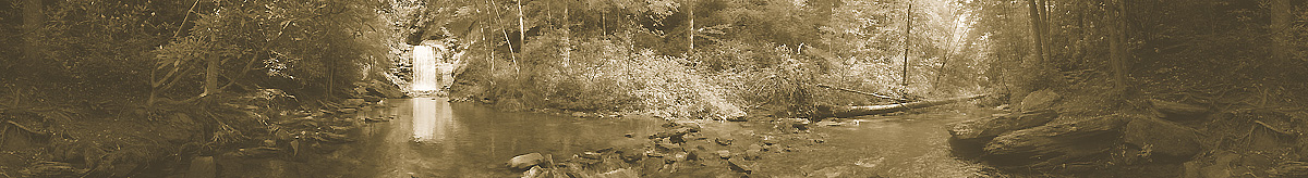 Looking Glass Falls | The Blue Ridge Mountains of North Carolina | The Blue Ridge Parkway | James O. Phelps | 360 Degree Panoramic Photograph