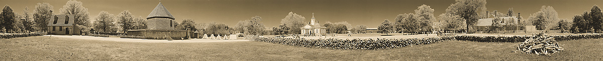 Market Square | The Magazine | Williamsburg | Virginia | James O. Phelps | 360 Degree Panoramic Photograph