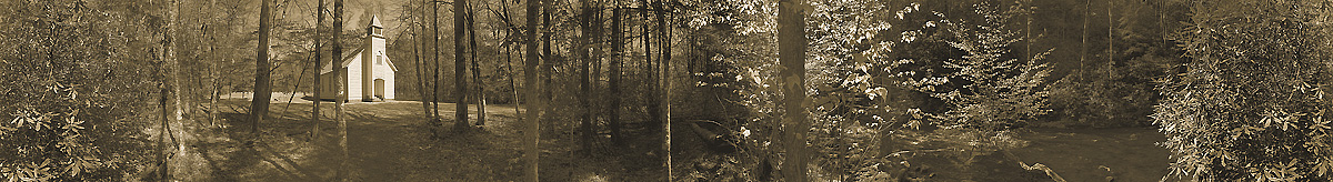 Palmer Chapel | Big Cataloochee Valley | Great Smoky Mountains National Park | James O. Phelps | 360 Degree Panoramic Photograph