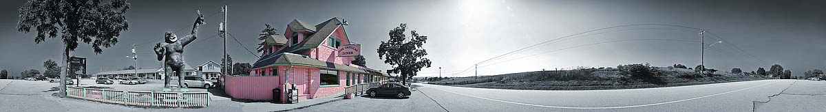 The Pink Cadillac Diner | James O. Phelps | 360 Degree Panoramic Photography