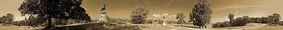 The General Henry Slocum Equestrian Monument On Stevens Knoll | Gettysburg | James O. Phelps | 360 Degree Panoramic Photograph